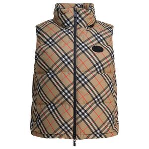 Burberry Women "Check" Sleeveless Down Jacket